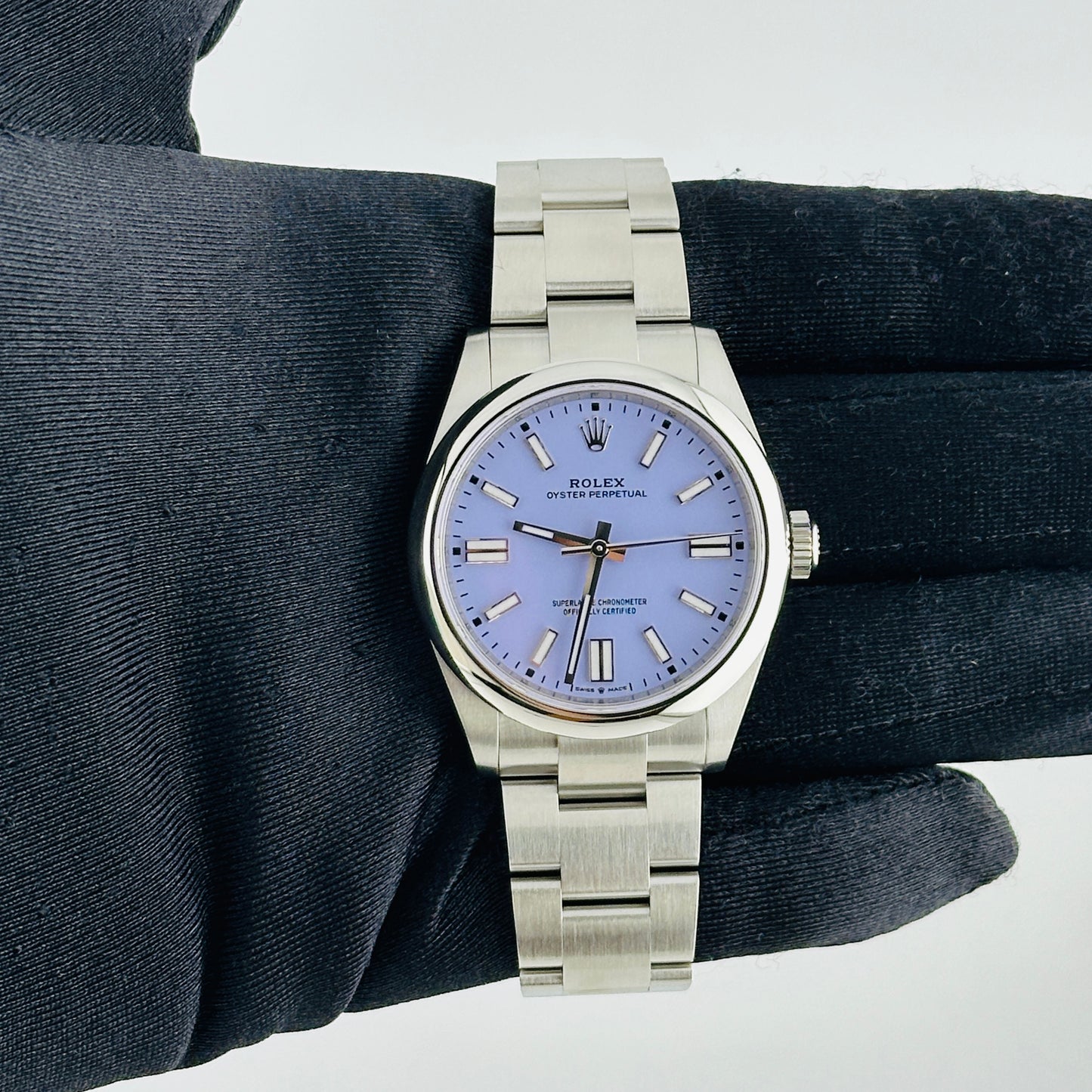 Rolex Oyster Perpetual Lavender Dial on Oyster Bracelet Ref. 134300 Card 2026 — view 2