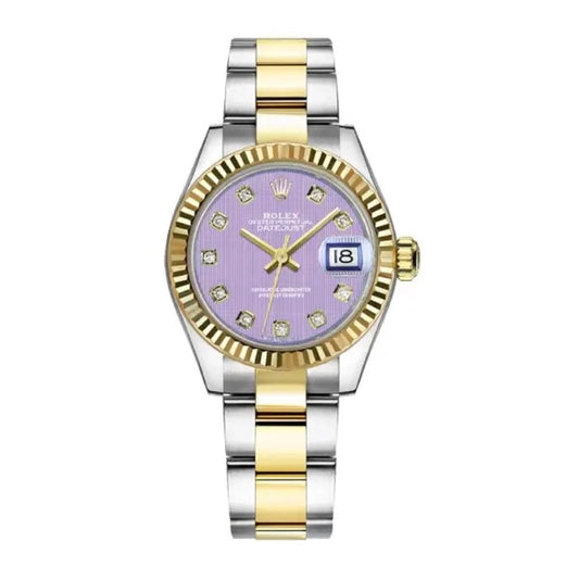 Rolex Datejust Lady Lavender Diamond Dial on Oyster Ref 279173 with New Style Card Green 2021