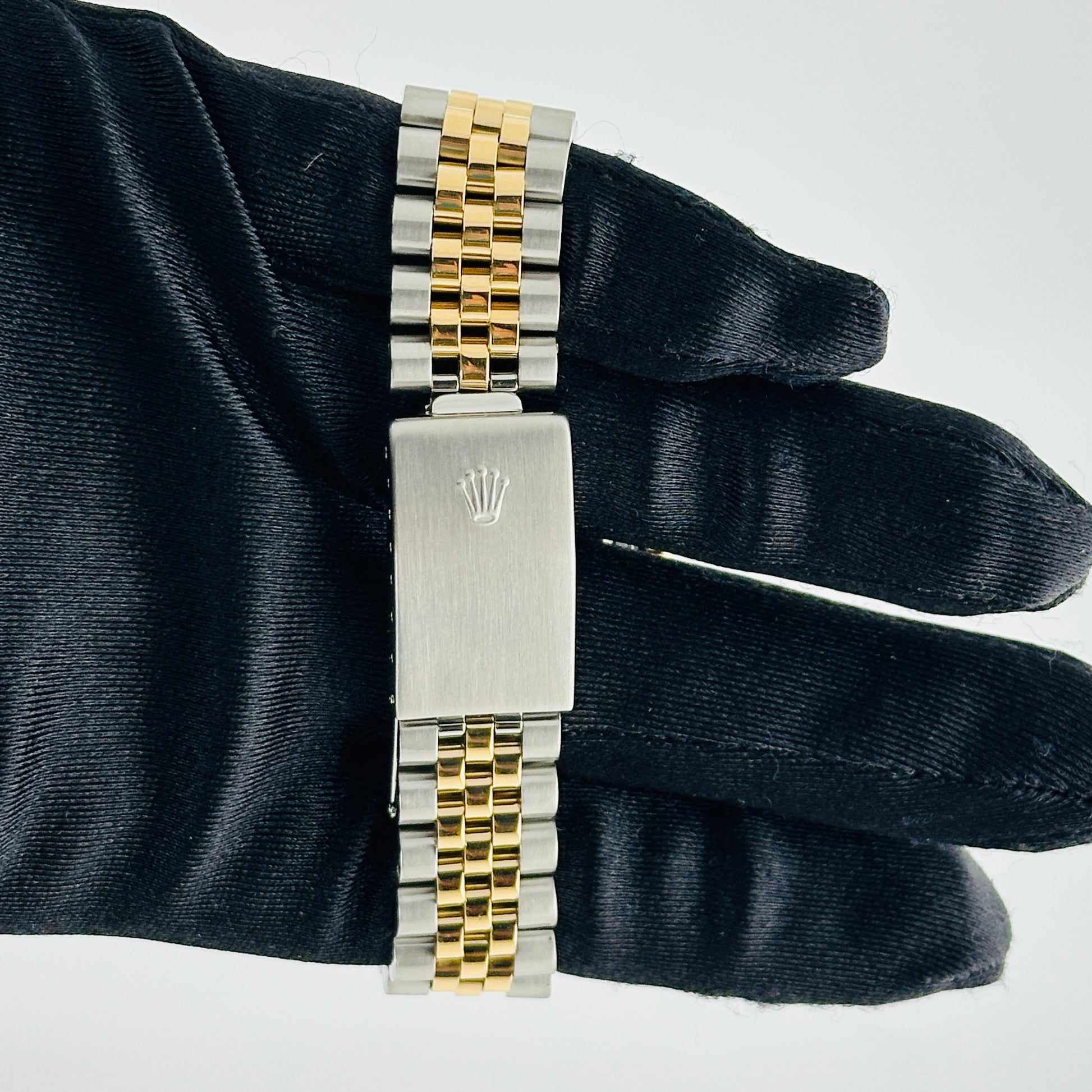 Rolex Datejust Champagne Stick Dial on D Link Jubilee Bracelet Ref. 16013 1986 — view 4