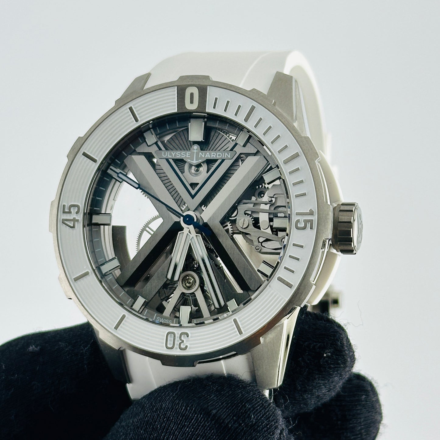 Ulysse Nardin Diver X Skeleton Gray Skeleton Dial on Rubber Ref. 3723-170-1A Card 2023 — view 3
