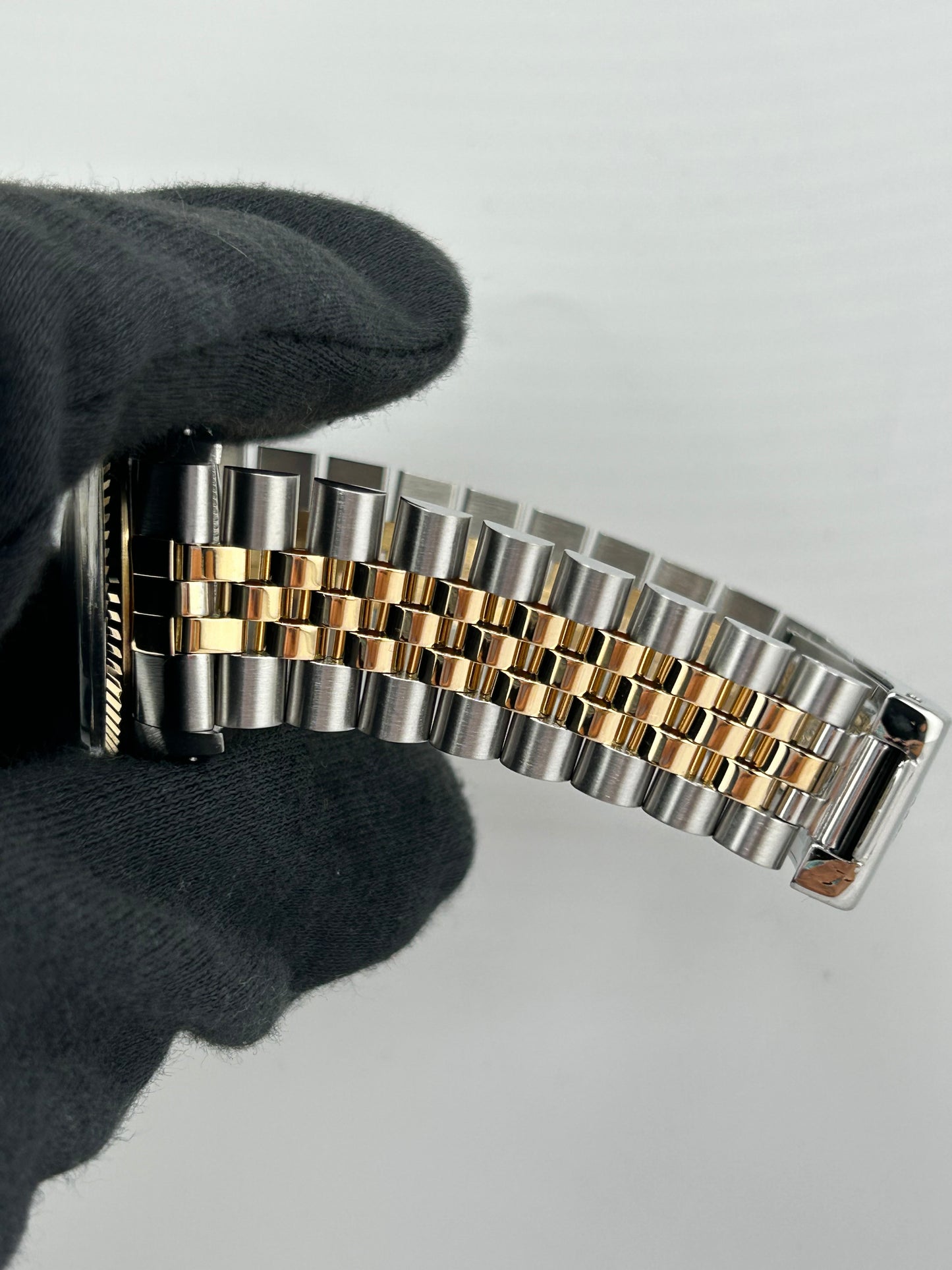 Rolex Datejust Champagne Stick Dial on D Link Jubilee Bracelet Ref. 16013 1987 — view 5