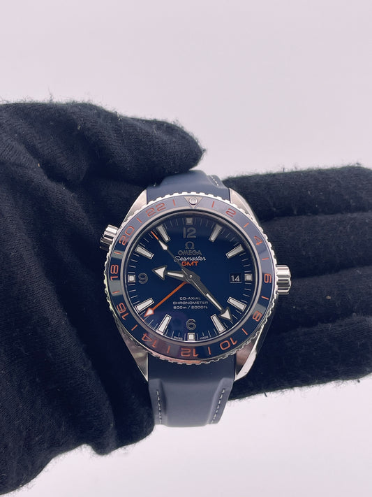 Omega Seamaster Planet Ocean 600M Blue Dial on Blue Rubber Strap Ref. 232.32.44.22.03.001 Card 2019 — view 2