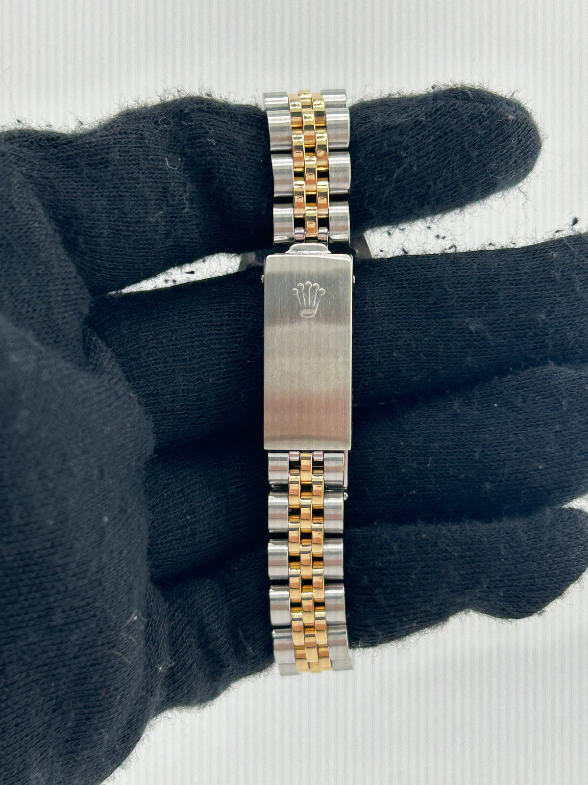 Rolex Datejust Lady Champagne Stick Dial on 2 Tone Jubilee D Link Bracelet Ref. 69173 1987 — view 4