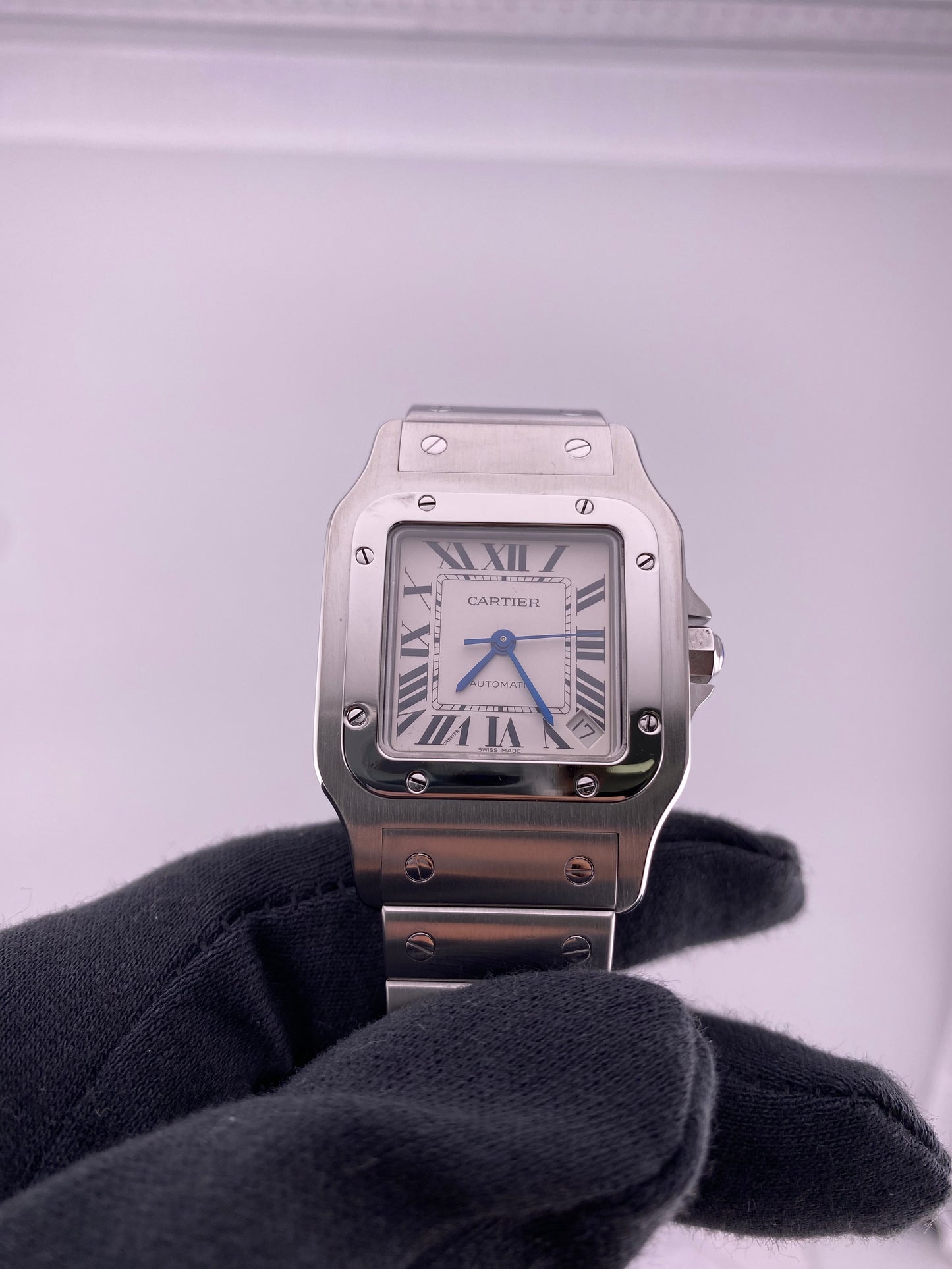 Cartier Santos Silver Dial Ref. 2823 — view 2