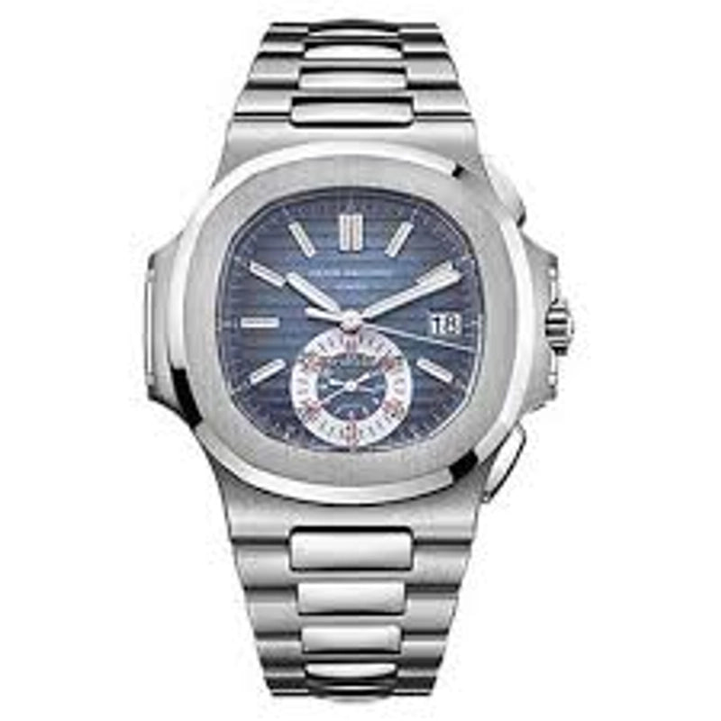 Patek Philippe Nautilus Blue Dial on Bracelet Ref 5980/1A-001 with Papers 2008