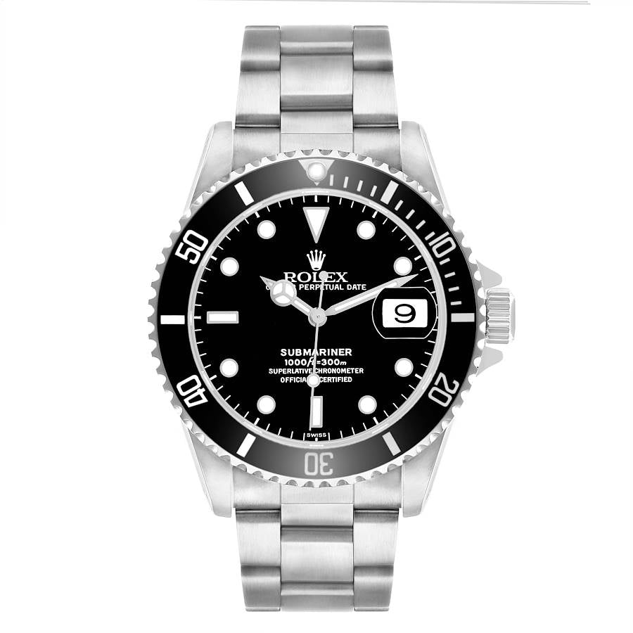 Rolex Submariner Black Dial on Oyster Ref. 16610 Papers 1999