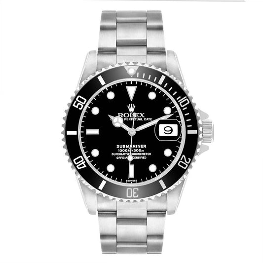Rolex Submariner Black Dial on Oyster Ref. 16610 Papers 1999