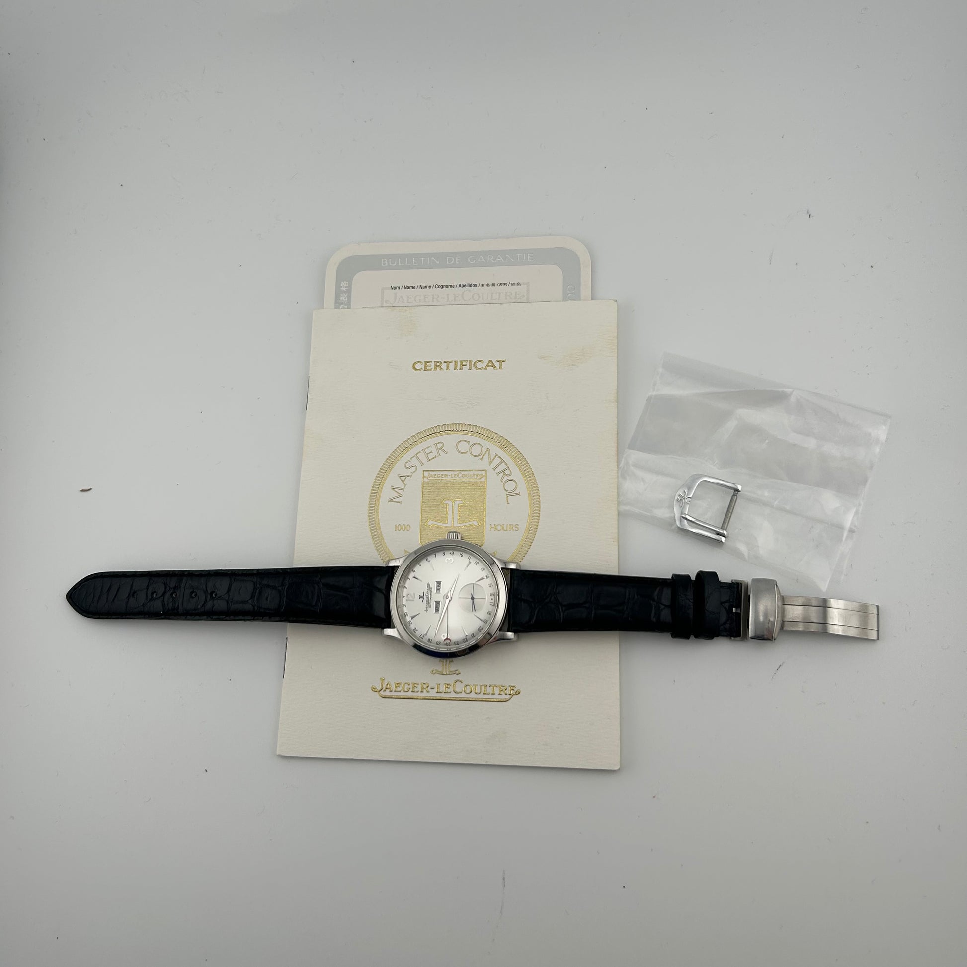 Jaeger Le Coultre Master Control Silver Dial on Leather Ref. 140.840.872B Papers 1995 — view 7