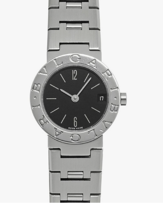 Bvlgari Bvlgari Black Dial on Stainless Steel Bracelet Ref. BB23SS Complete Open Date