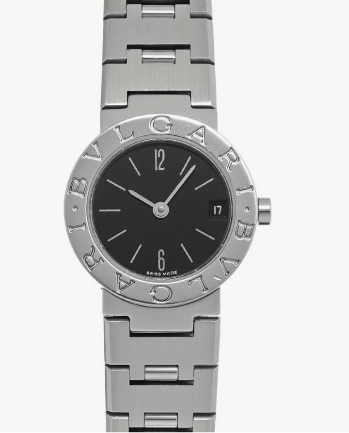 Bvlgari Bvlgari Black Dial on Stainless Steel Bracelet Ref. BB23SS Complete Open Date