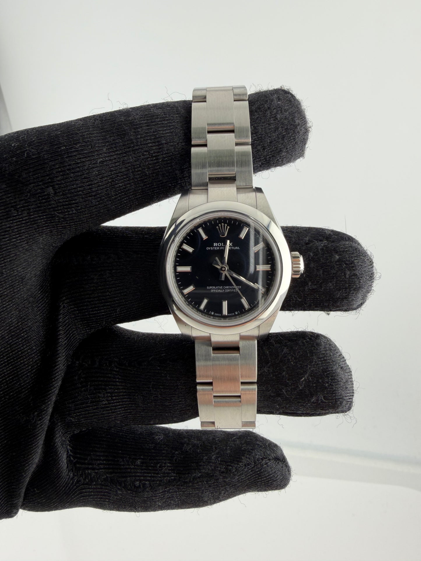 Rolex Oyster Perpetual Black Index Dial on Oyster Ref. 276200 Card 2024 — view 2