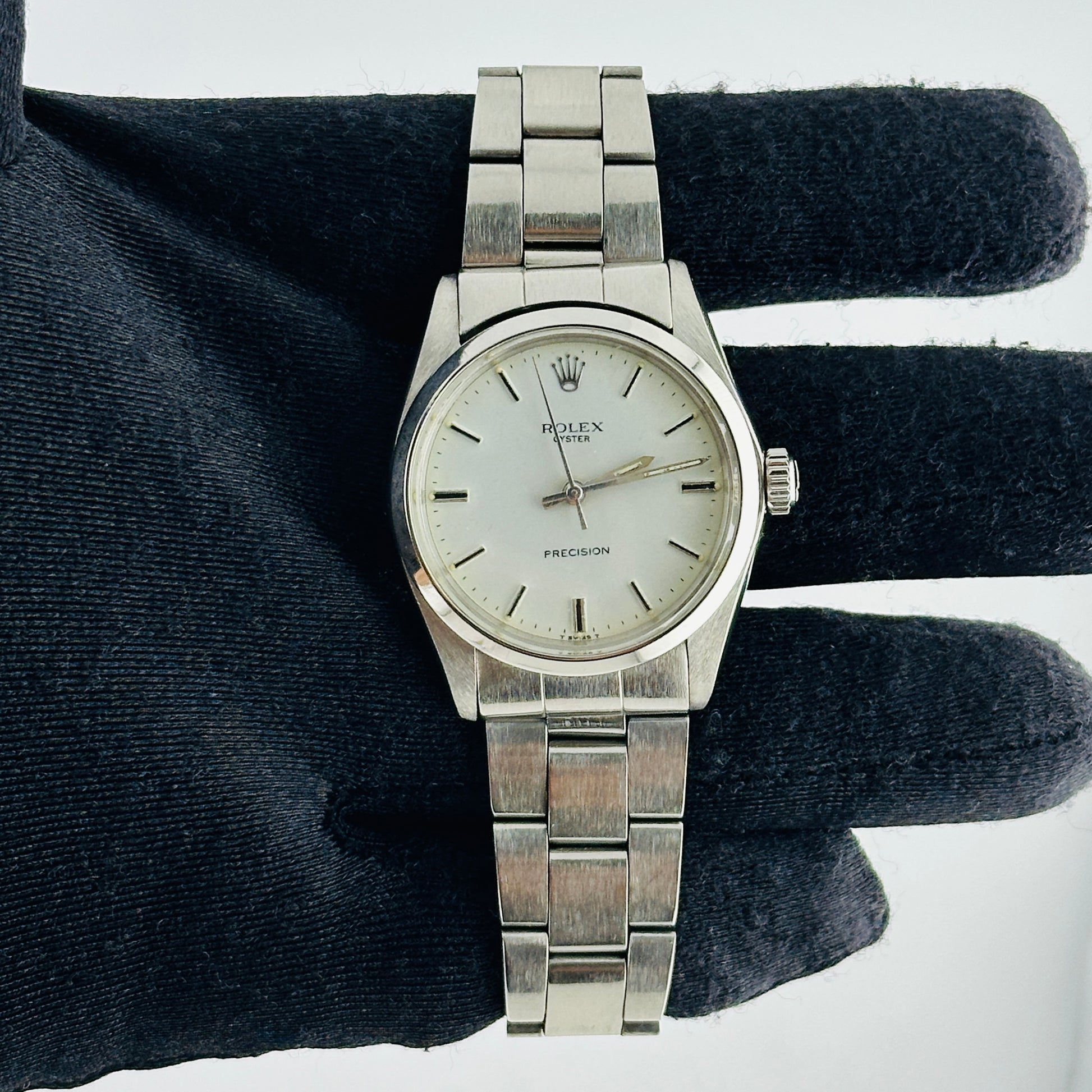 Rolex Oyster Precision White Stick Dial on Oyster Folded Bracelet Ref. 6426 1970