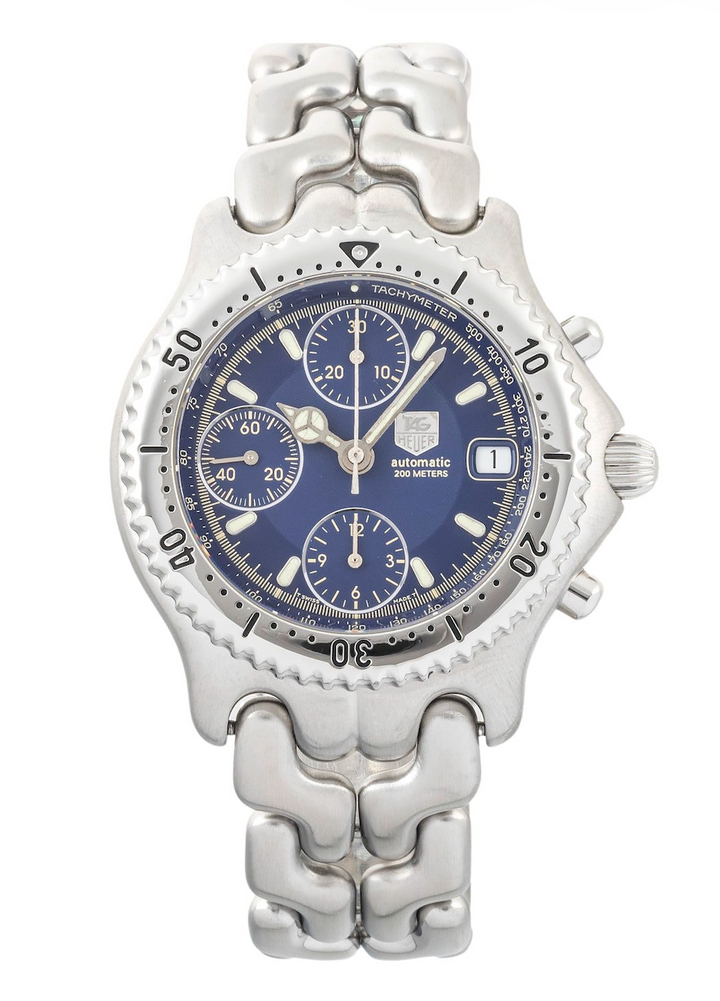Tag Heuer SEL Blue Dial on Stainless Steel Bracelet Ref. CG2111