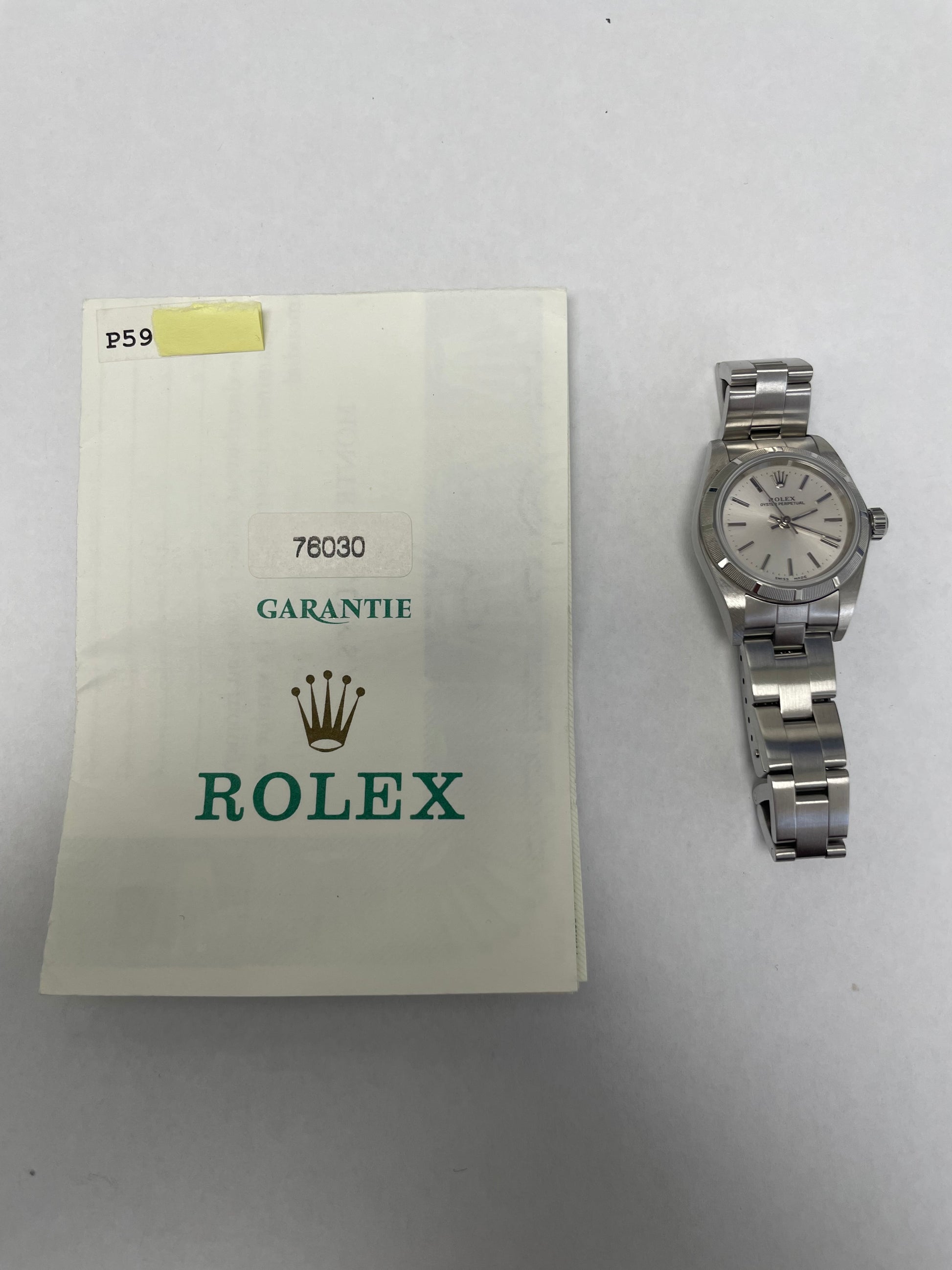 Rolex Oyster Perpetual Silver Dial on Oyster Ref. 76030 Papers 2000 — view 5