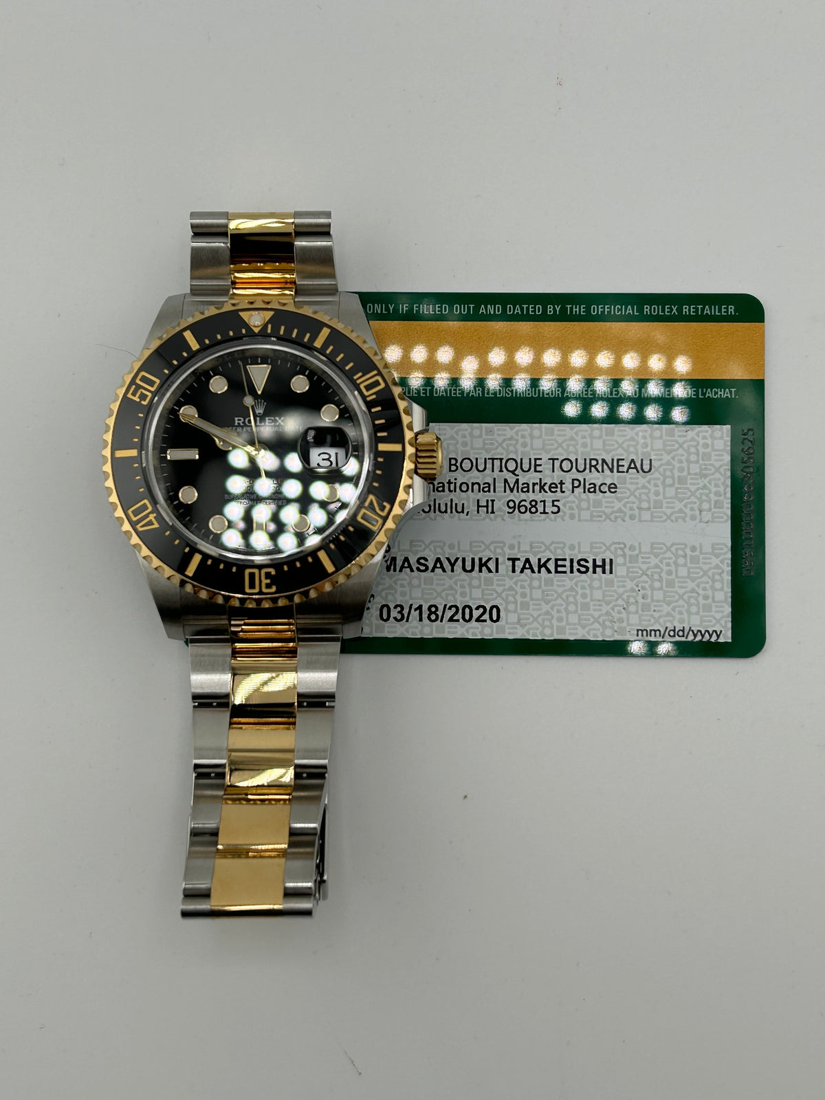 Rolex Sea-Dweller 43 Black Dial on 2 Tone Oyster Bracelet Ref. 126603 Card 2020 — view 8