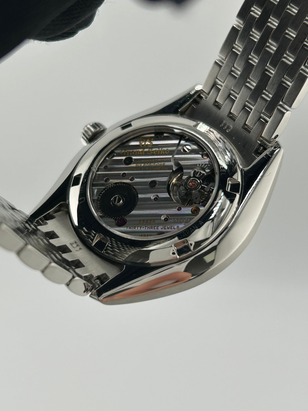 Grand Seiko Elegance Black Dial on Stainless Steel Bracelet Ref. 9S63-00A0/SBGK009 Manuals Only and Box — view 7