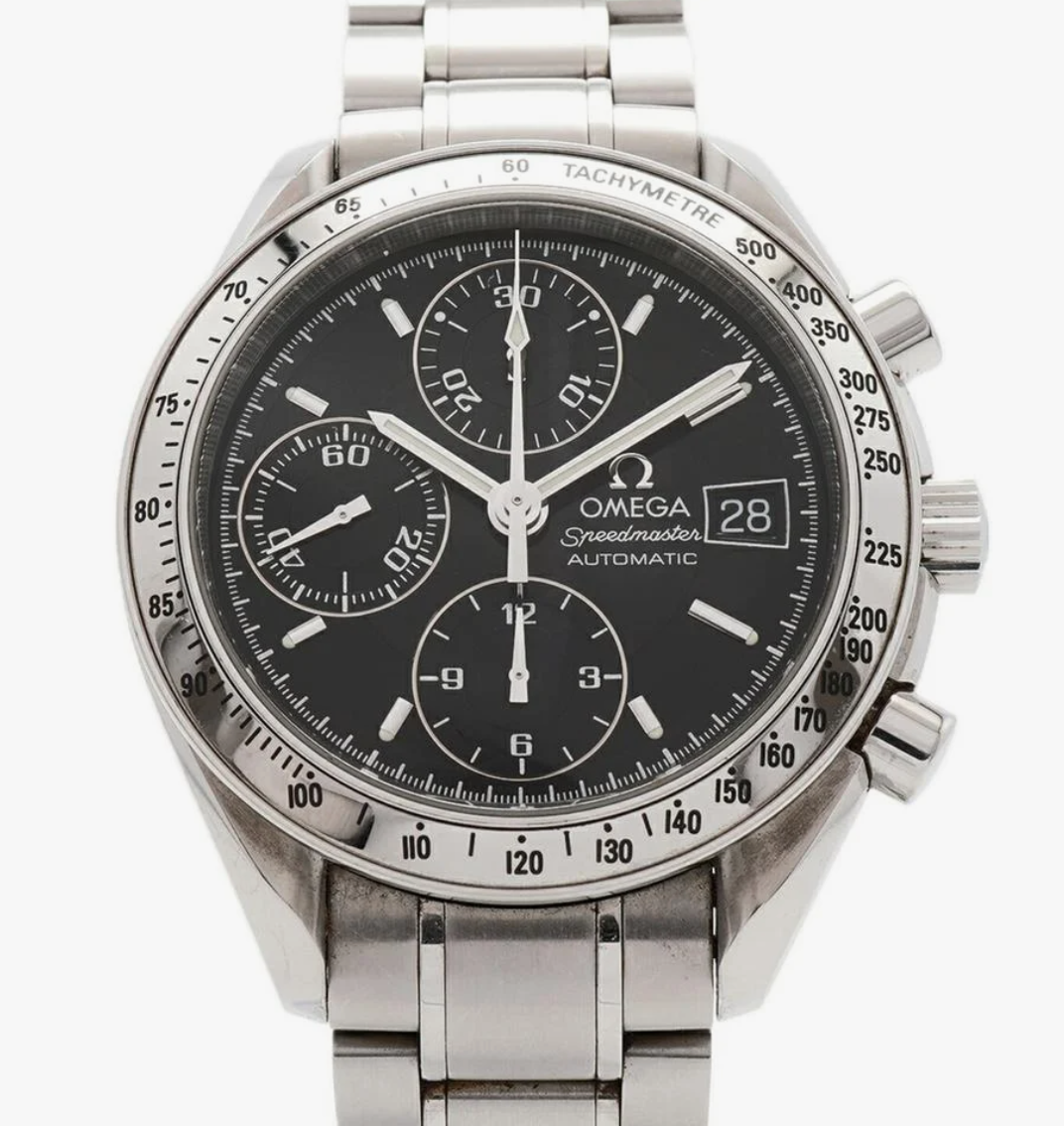 Omega Speedmaster Black Dial on Stainless Steel Bracelet Ref. 3513.50 Card 2004