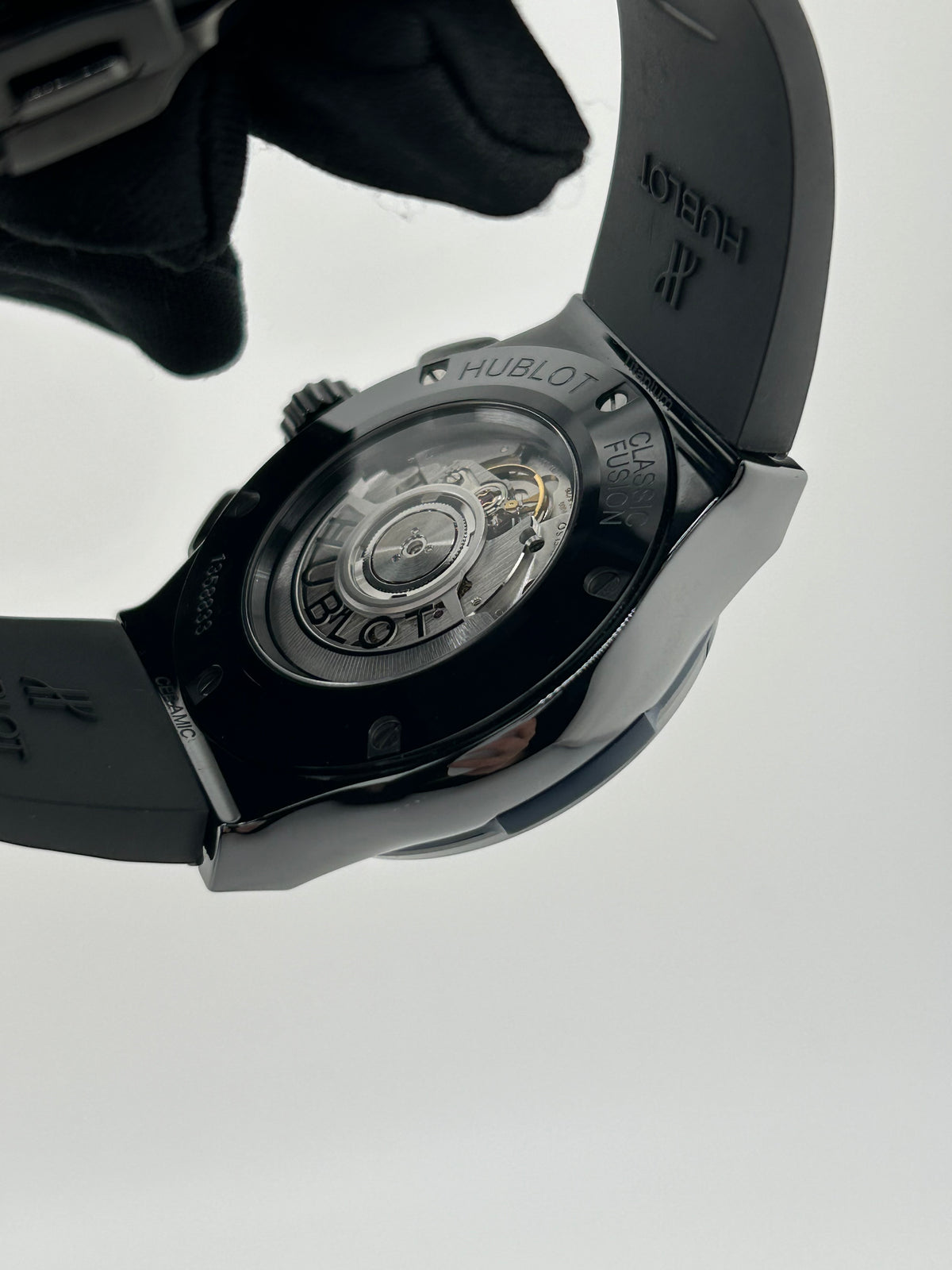 Hublot Classic Fusion Blue Dial on Black Rubber Band Ref. 521.CM.7170.LR Service Papers 2019 — view 7