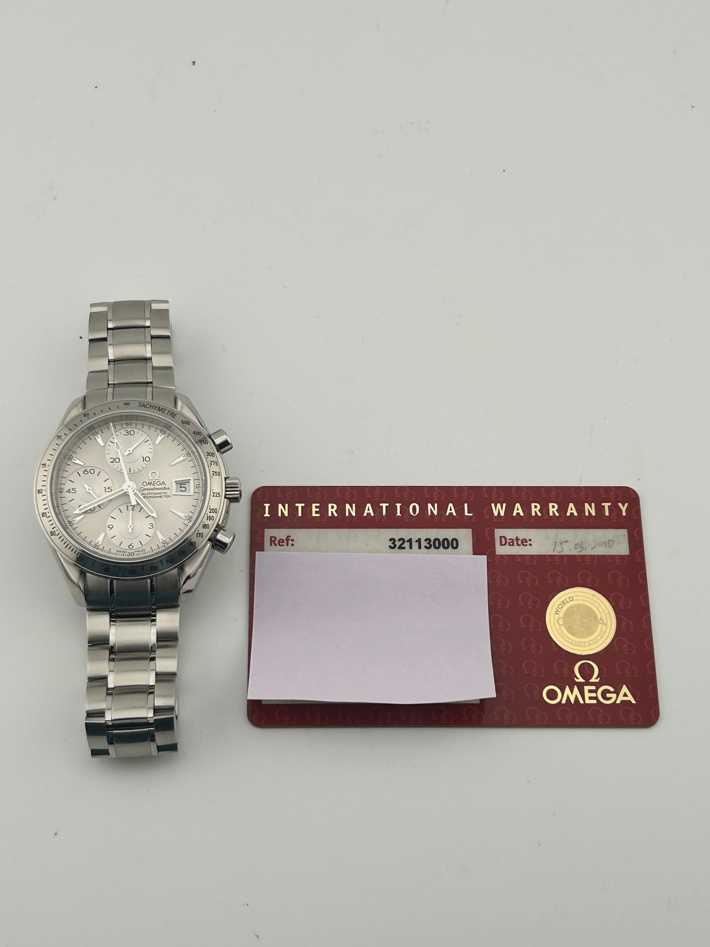 Omega Speedmaster Silver Dial on Stainless Steel Ref. 32113000 Card 2010 — view 7