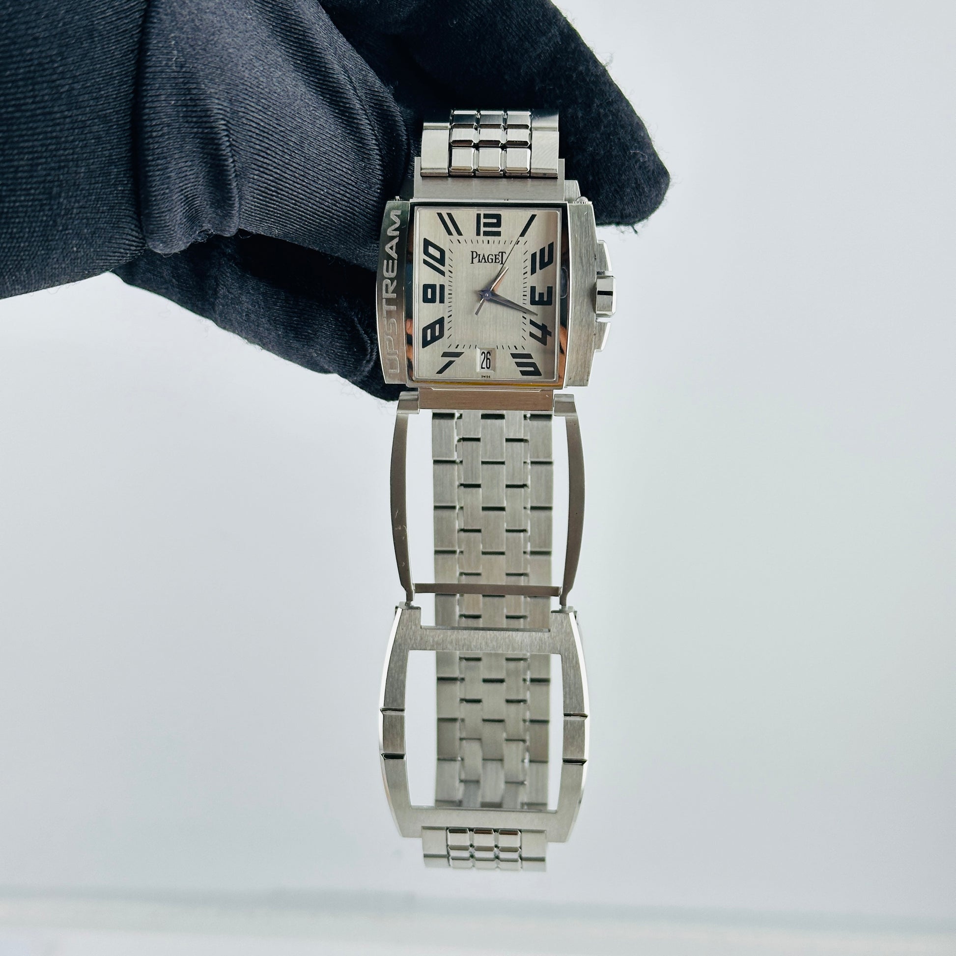 Piaget Upstream Silver Arabic Dial on Stainless Steel Bracelet Ref. 27050 / P10023 — view 5