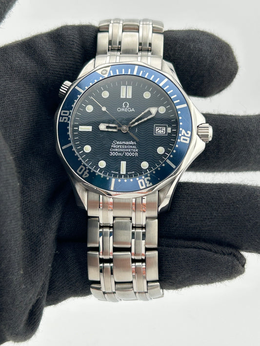 Omega Seamaster 300M Blue Wave Motif Dial on Stainless Steel Ref. 2531.80.00