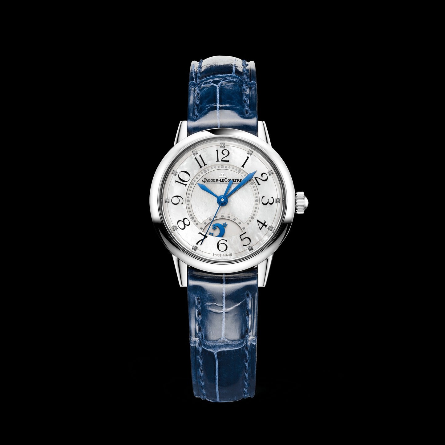 Jaeger Le Coultre Rendez-Vous Classic Night & Day Silvered Grey, Mother Of Pearl Dial on Leather Strap Ref. Q3468410 Card 2026