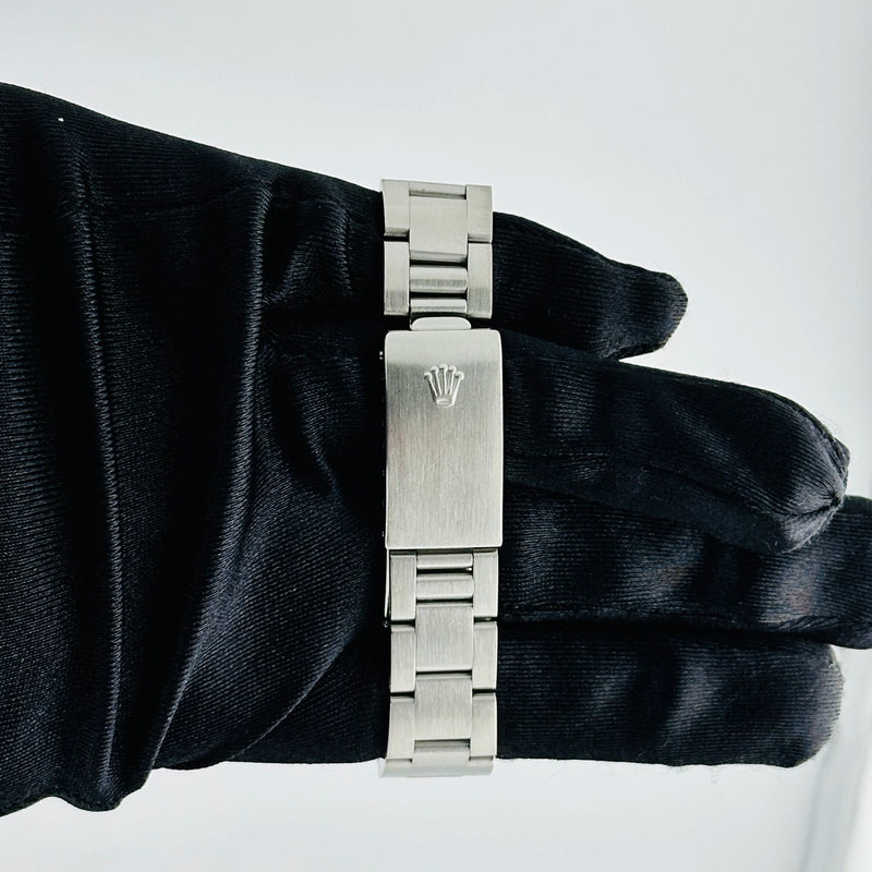 Rolex Oyster Perpetual Silver Stick Dial on Oyster Ref 77080