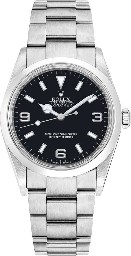 Rolex Explorer I Black Dial on Oyster Ref. 114270 Papers 2003