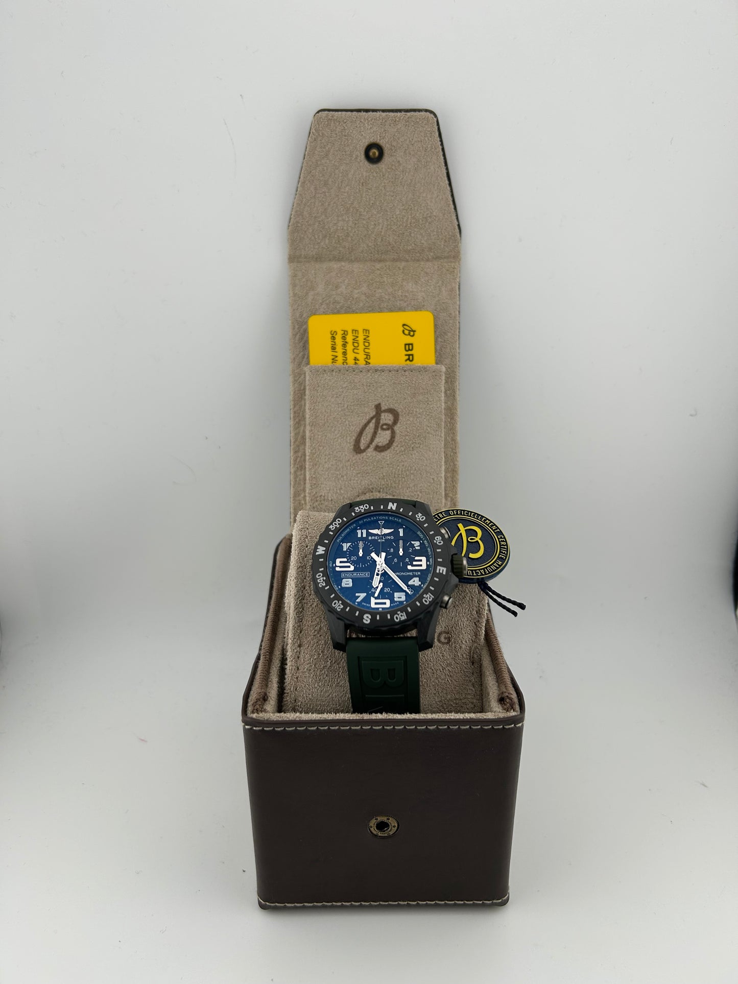 Breitling Endurance Pro Black Dial on Green Rubber Strap Ref. X82310D31B1S1 Complete 2026 — view 8