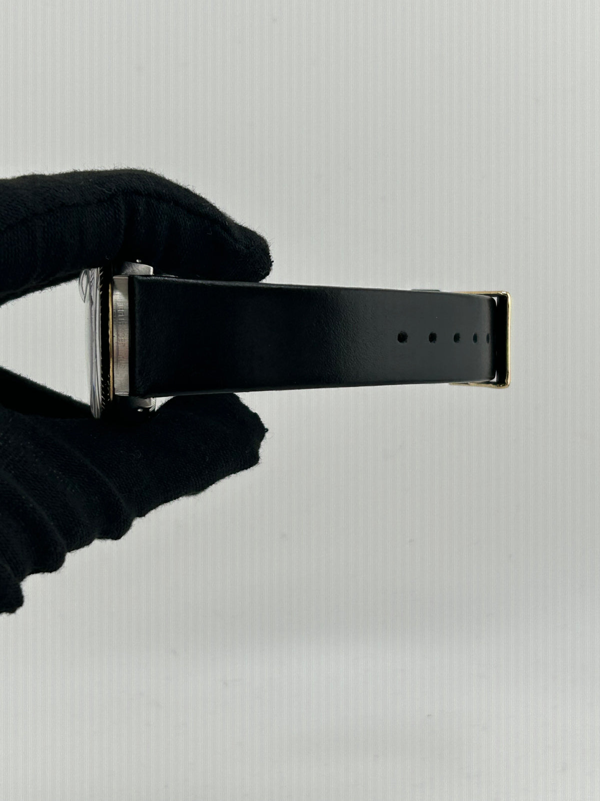 Rolex Datejust 36 Champagne Diamond Dial on Generic Black Leather Strap Ref. 16013 1987 — view 5