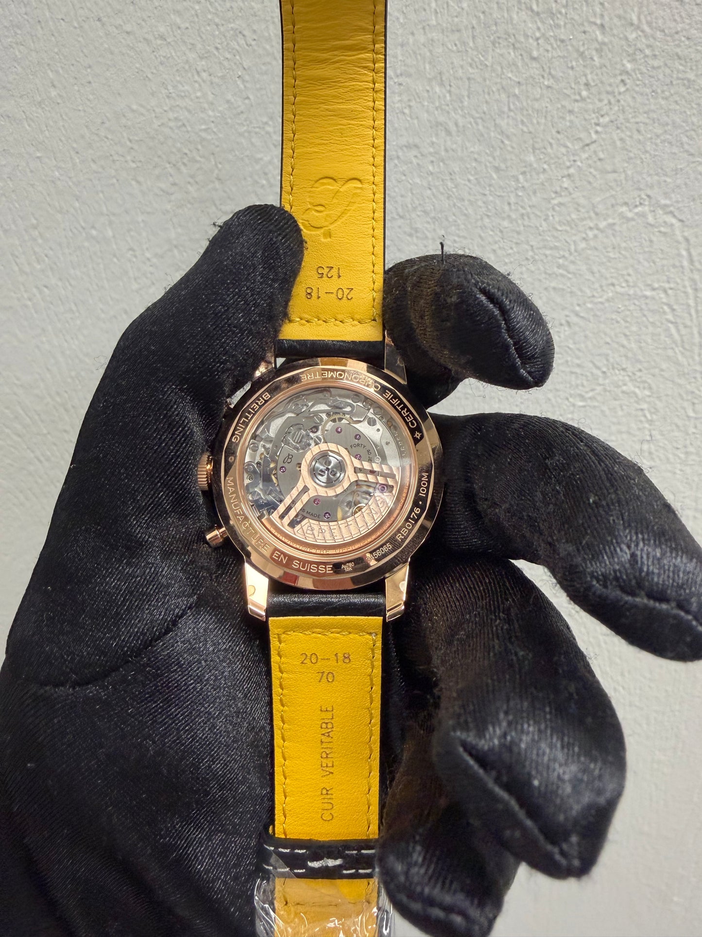Breitling Top Time B01 Bronze Dial on Leather Strap Ref. RB01761A1Q1X1 Card Open Date — view 3