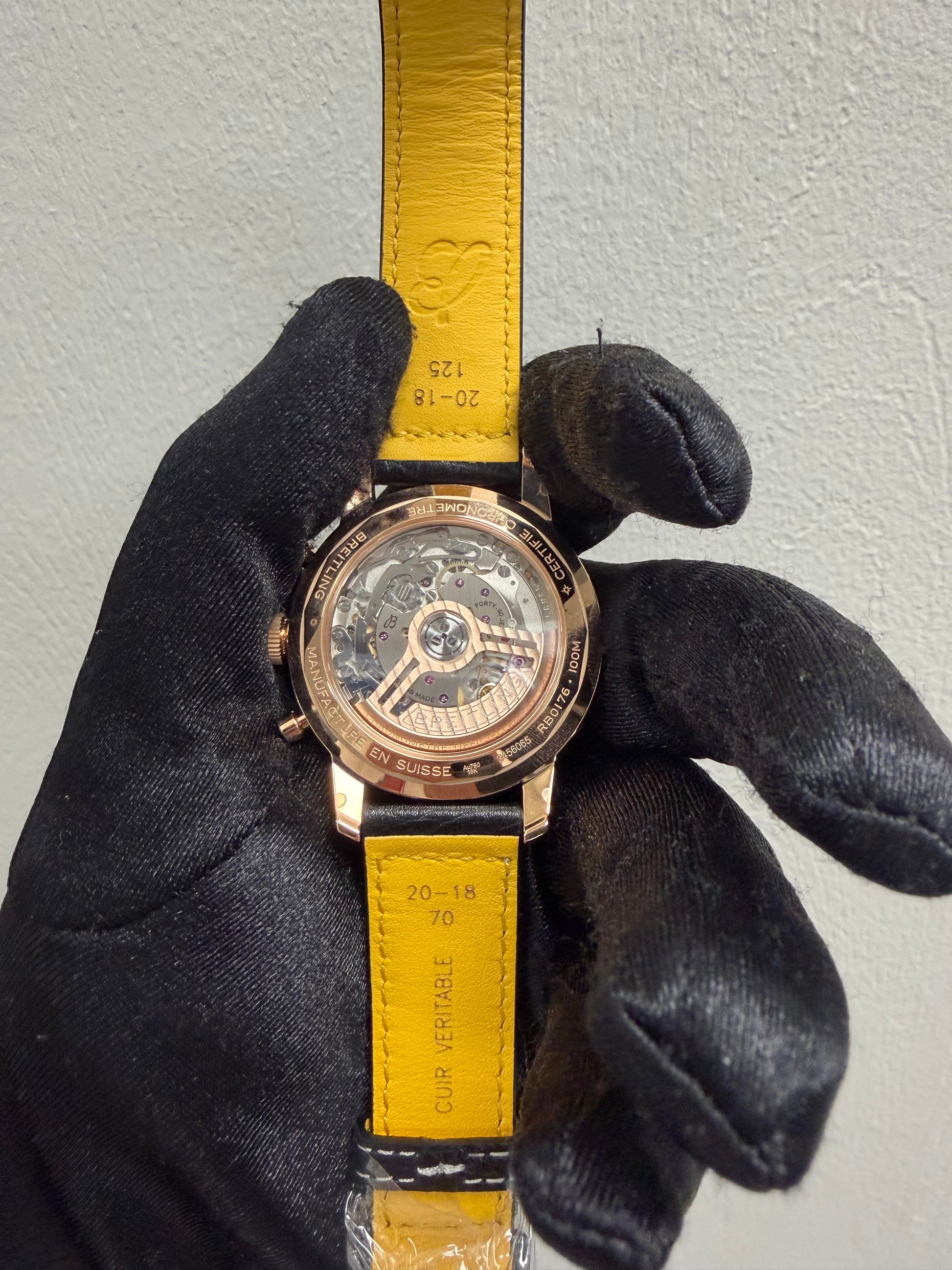 Breitling Top Time B01 Bronze Dial on Leather Strap Ref. RB01761A1Q1X1 Card Open Date — view 3
