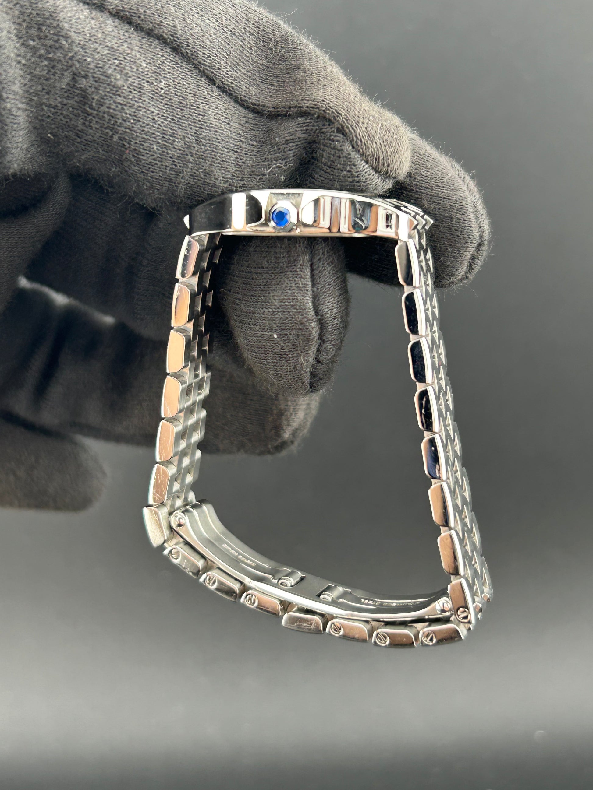 Cartier Santos Demoiselle White Roman Numerals Dial on Stainless Steel Bracelet Ref. W25064Z5 Manuals Only — view 6