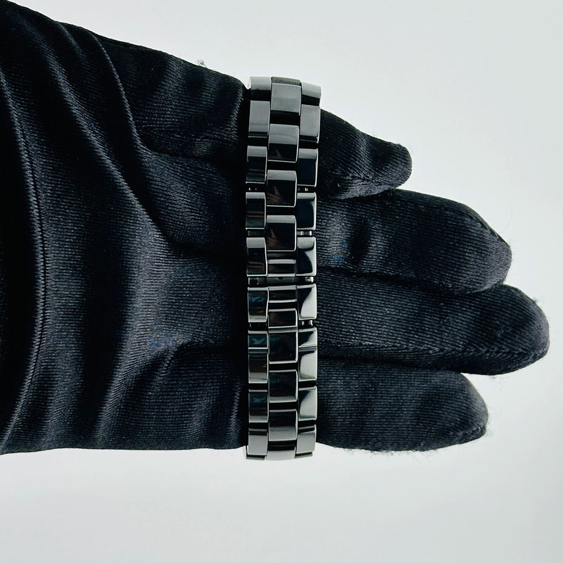 Chanel J12 Black With Factory Diamonds Dial on Ceramic Bracelet Ref H1625