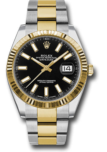 Rolex Datejust 41 Black Index Dial on Oyster Ref. 126333 Card 2016