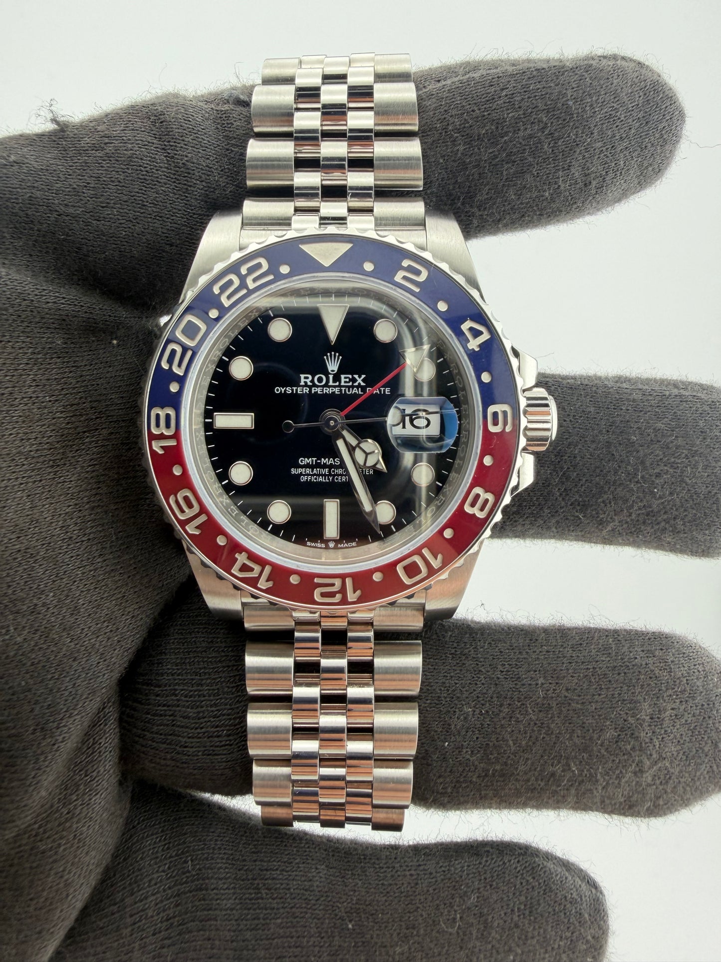Rolex GMT-Master II Pepsi Black Dial on Jubilee D Link Bracelet Ref. 126710BLRO Card 2021 — view 2