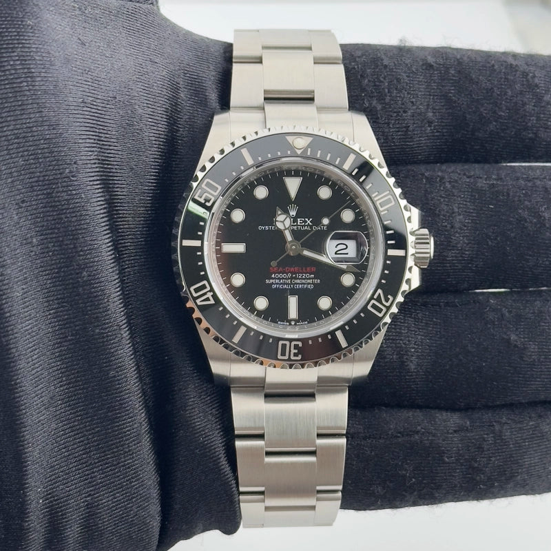 Rolex Sea-Dweller Black Dial on Oyster Ref 126600 with New Style Card White 2020