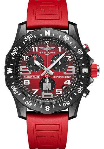Breitling Endurance Pro Red Dial on Rubber Strap Ref. X823109A1K1S1 Card 2026