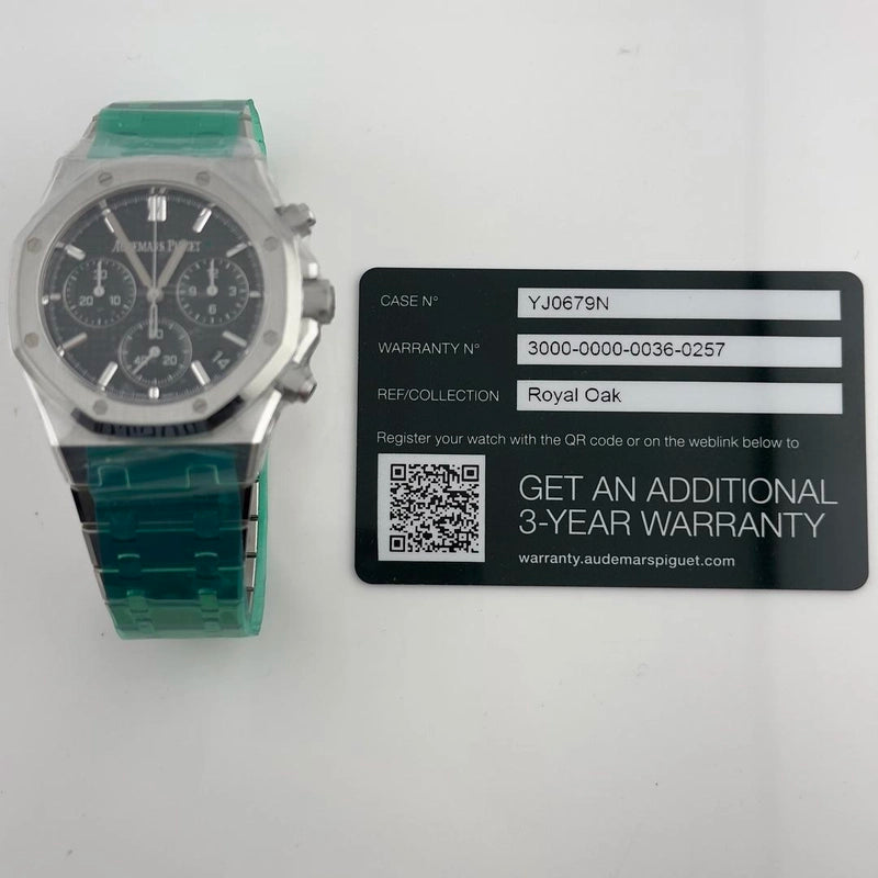Audemars Piguet Royal Oak Chrono Green Dial on Steel Ref 26240ST.OO.1320ST.08 with Card 2023