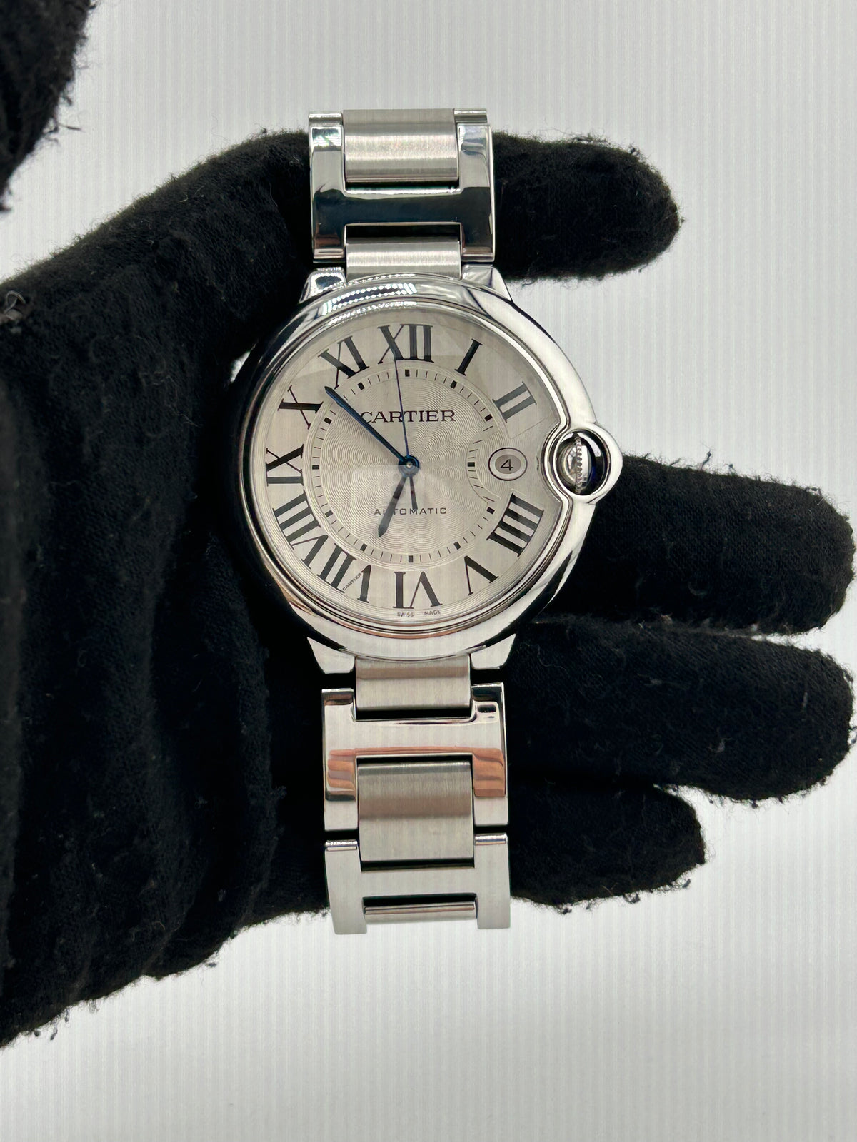 Cartier Ballon Bleu Silver Dial on Stainless Steel Bracelet Ref. W69012Z4 Card 2015 — view 2