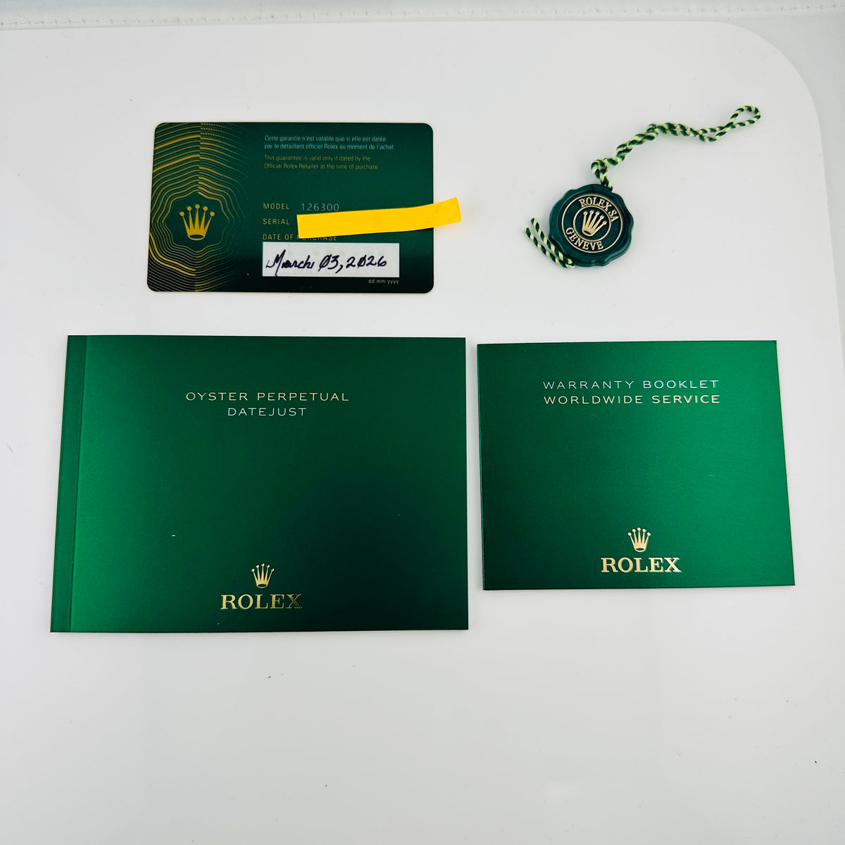 Rolex Datejust Dark Rhodium Dial on Oyster Bracelet Ref. 126300 Card 2026 — view 7