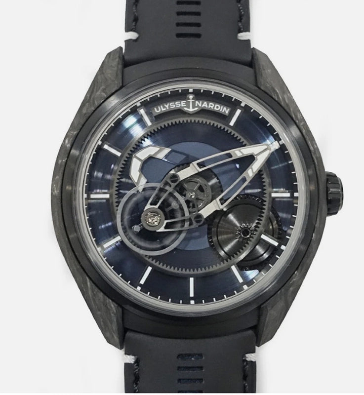 Ulysse Nardin Freak X Yoshida LE Blue Dial on Rubber With Leather Ref 2303-270LE-3A-YOSH with Card 2025