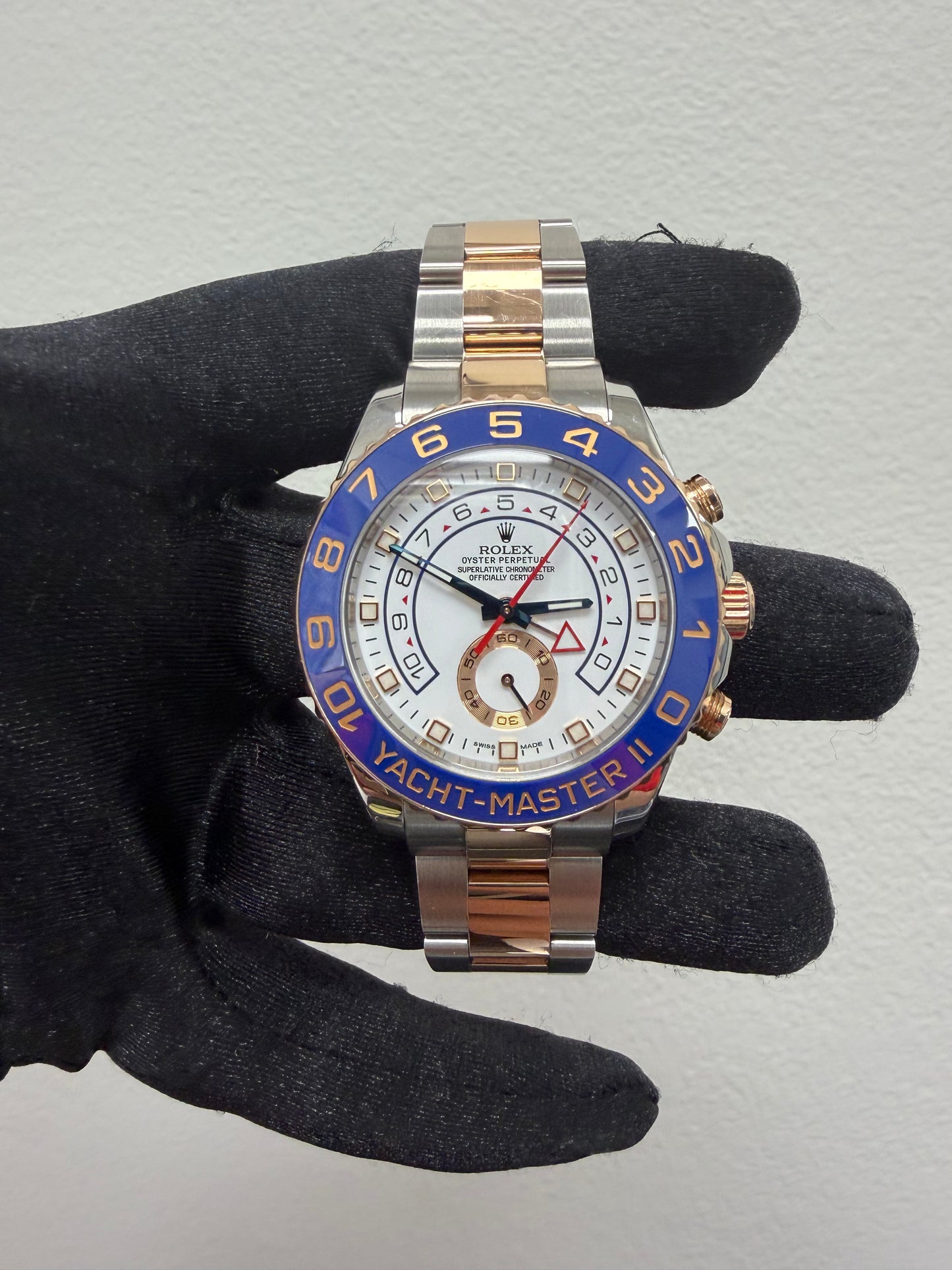 Rolex Yacht-Master II White Dial on Oyster Ref. 116681 Card 2013 — view 2