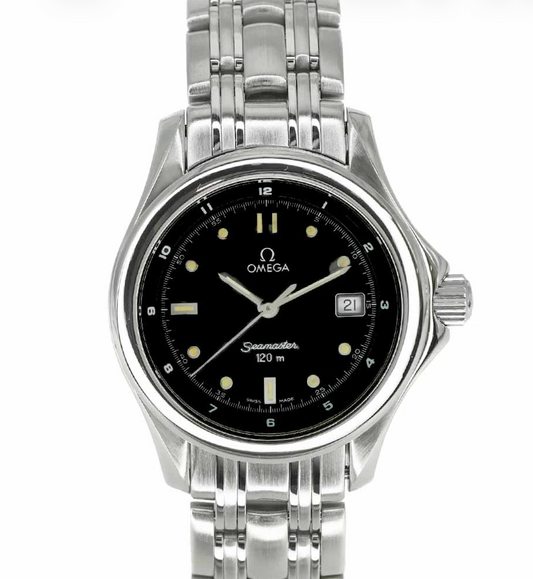 Omega Seamaster Black Dial on Stainless Steel Bracelet Ref. 2571.50