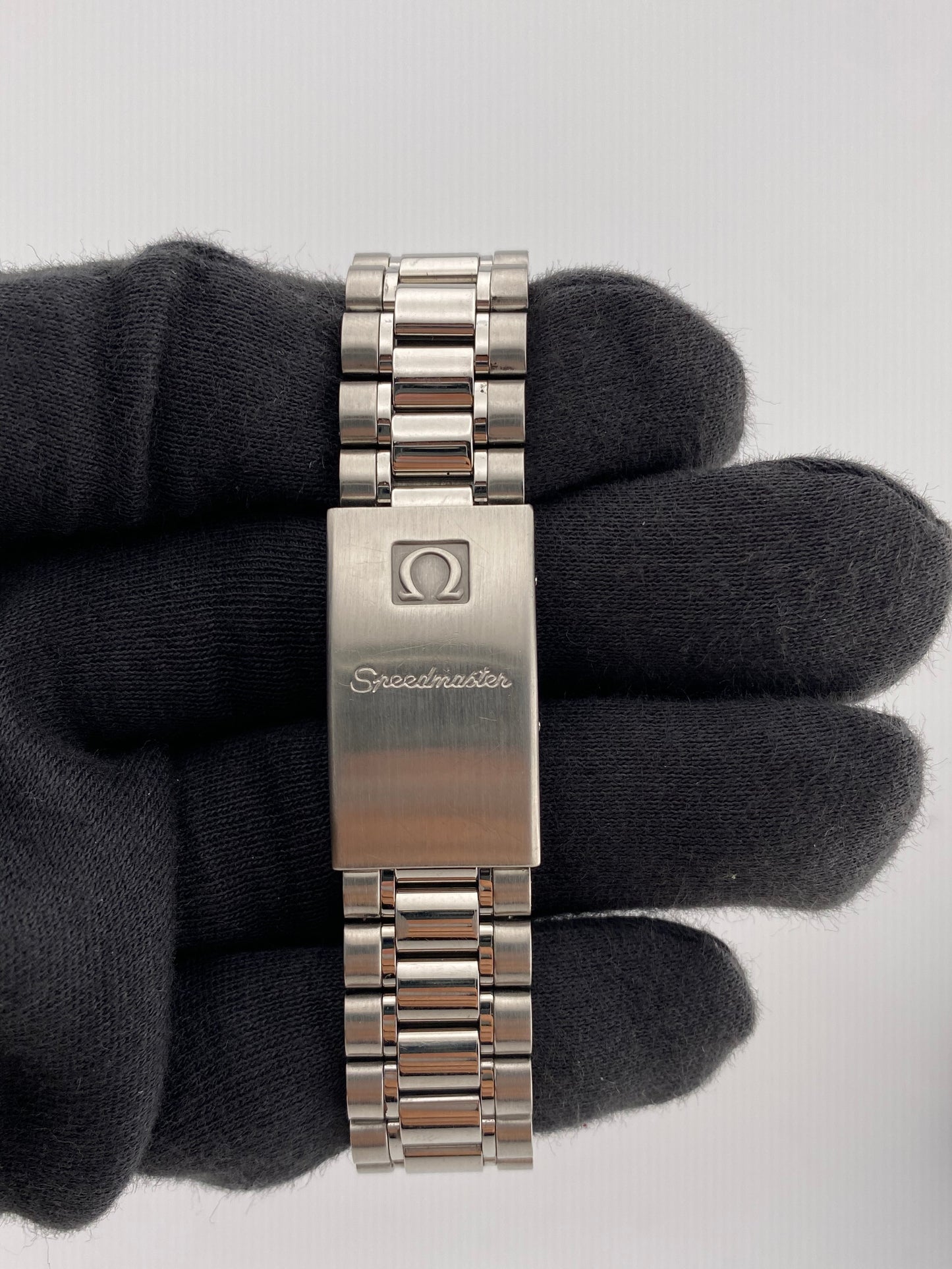 Omega Speed Master Blue Dial on Stainless Steel Bracelet Ref. 3511.80.00 — view 4