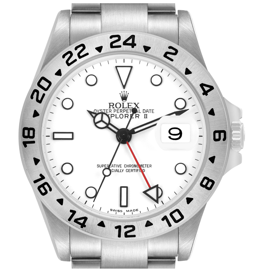 Rolex Explorer II White Dial on Oyster Ref. 16570 Papers 2005