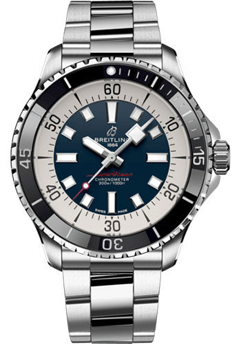 Breitling Superocean Automatic Blue Dial on Bracelet Ref. A17376211C1A1 Card 2026