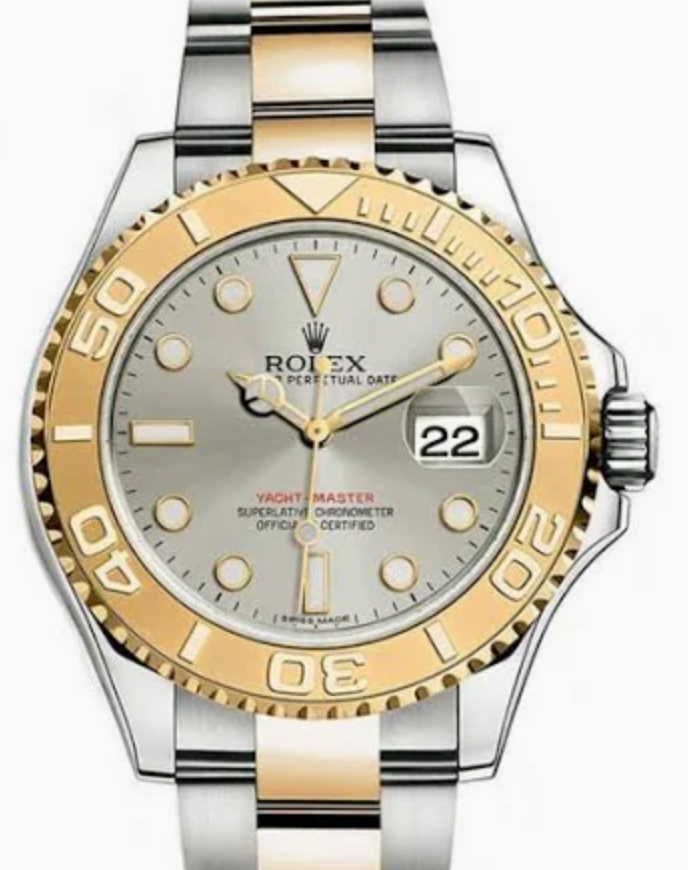 Rolex Yacht-Master Silver Dial on 2 Tone Oyster Bracelet Ref. 16622 2005