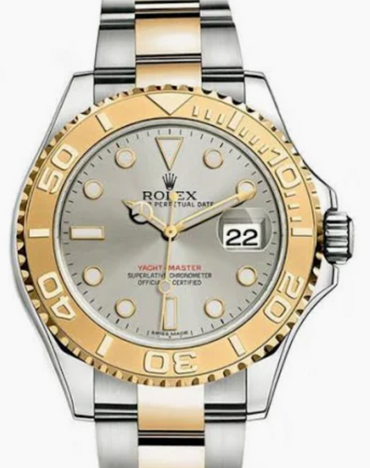 Rolex Yacht-Master Silver Dial on 2 Tone Oyster Bracelet Ref. 16622 2005
