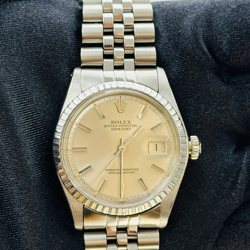 Rolex Datejust Silver Dial on D Link Jubilee Ref 1603